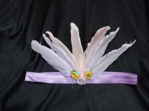 Bandana bulu tari berwarna bando bulu tari Free dus packing