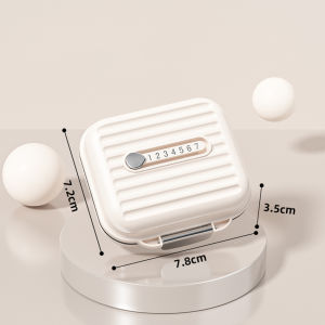 กล่องยา ตลับใส่ยา กล่องแยกยา มีฝาปิดมิดชิด Medicine box กล่องแยกยา แบ่งใส่ยาได้ 7 ช่อง กล่องยาอเนกประสงค์ ตลับเก็บยา ตลับเก็บยาแบบพกพา มี 3 สีให้เลือก