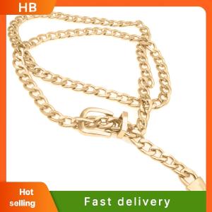 HB 1 PC Womens Chain Belt Metal Waist Chain Dress Belts Metal Belt Adjustable
