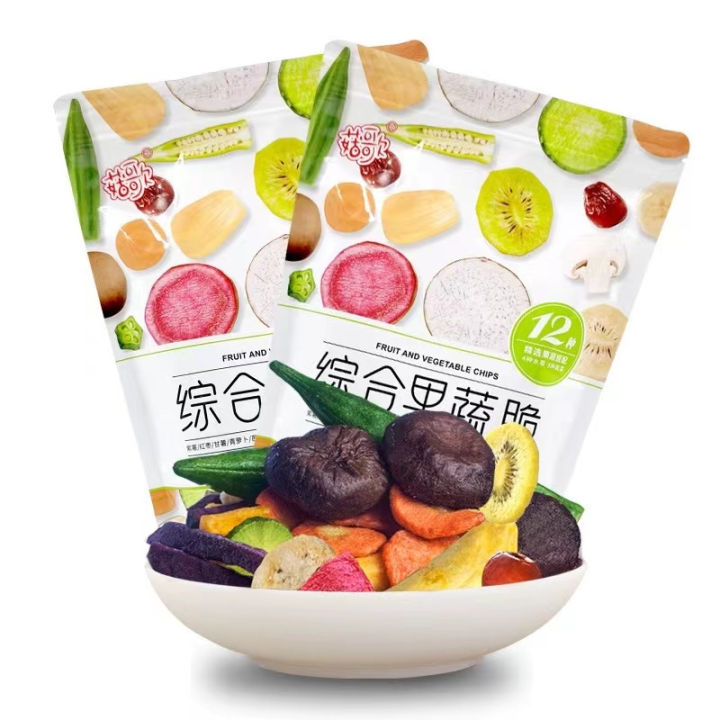 【Buy 1 take 1】 250G 12 Kinds of Fruits and Vegetable ChipsHealthy Yummy ...