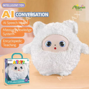 【SG Ready Stock】AI Talking Interactive Plush Toy Robot for Kids★Smart Voice Chat Learning Toy✅Emotional Companion✅Kids Educational Storytelling✅Christmas/Birthday Gift/Presents 3+✅