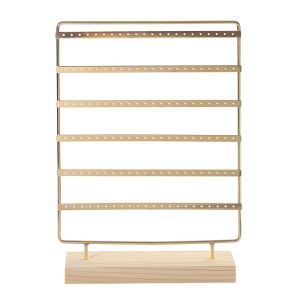 GOXBERK Large Capacity Jewelry Display Stand 6-Tiered DIY Ear Stud Rack Tabletop Organizer Rack Multi-function Earrings Storage Rack For Home  Retail Use
