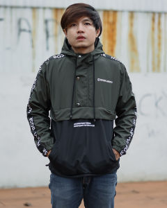 JAKET PARASUT PRIA CAGOULE 3D POLET BGSR - JAKET CAGOULE COMBI BGSR