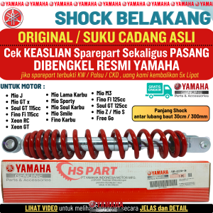 Shock Shockbreaker Belakang Mio J Mio GT Soul GT 115 Mio Sporty Mio M3 Fino Fi 115 Soul GT 125 Fino 115 Mio Soul Karbu Mio Smile Fino Karbu Original Yamaha Genuine Parts 54P