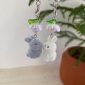 Adorable Flocking Rabbit Phone Accessory Soft and Comfortable Phone Charm Adds Unique Style for Female Users. 