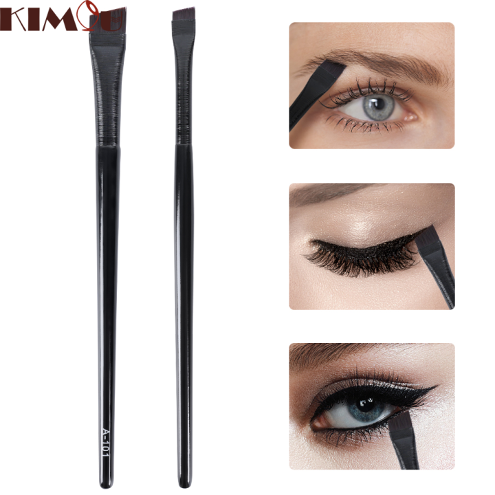 【KIMOU】1pcs Professional Brow Contour Brush Angled Thin Eyebrow