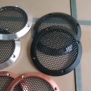 Car mid-range speaker grille 3.5 Inch aluminum alloy mesh speaker cover metal decorative cover