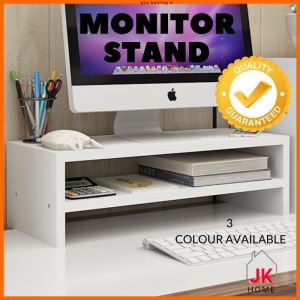 JK Computer Monitor Stand Riser Increased Shelf Base Laptop Stand Table Storage Tray Monitor Stand Riser Rak Monitor