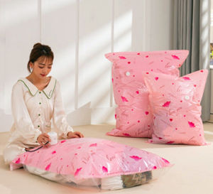 Điện Tự Động Bơm + 6 Cái/gói 60X80CM Chân Không Nén Lưu Trữ Túi Đóng Gói Tổ Chức Cho Quần Áo Chăn Gối Comforter (Trong Suốt)