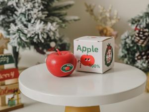 Christmas Candle Atmosphere Fragrance Gift Birthday Simulation Apple Scented Candle
