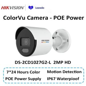 Hikvision 2/4MP Bullet IP Camera W/Audio Full Time Color Network Camera IP67 POE IPcamera