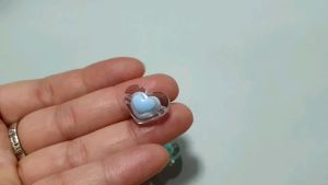 ลูกปัดหัวใจ ลูกปัด หัวใจ (10 ชิ้น) คละสี รูขนาด 3 มิล