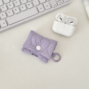 Cute Bluetooth Earphone Case with Soft Shell and Snap Button可爱按扣蓝牙耳机包