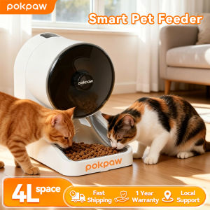 Pokpaw Smart Pet Feeder with 4L Large Capacity for Cats & Dogs