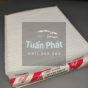 Lọc Gió Điều Hòa Toyota Innova Hilux Fortuner Cross Vios Camry 2.5 2018-2024 (87139-58010) Có Lỗ Thoáng Khí