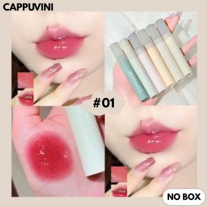 BPOM CAPPUVINI Nude Lipstick Light Lip Glaze Lipstik Tahan Air XX214