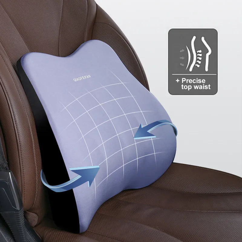Memory Foam Lumbar Support Pillow for Car - Mid/Lower Back Support