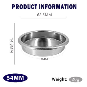 NEOUZA Filter Basket 54mm For espresso machine Breville,espresso accessories,barista replacement parts,Bottomless Portafilter 304 Stainless Steel,2 Cup