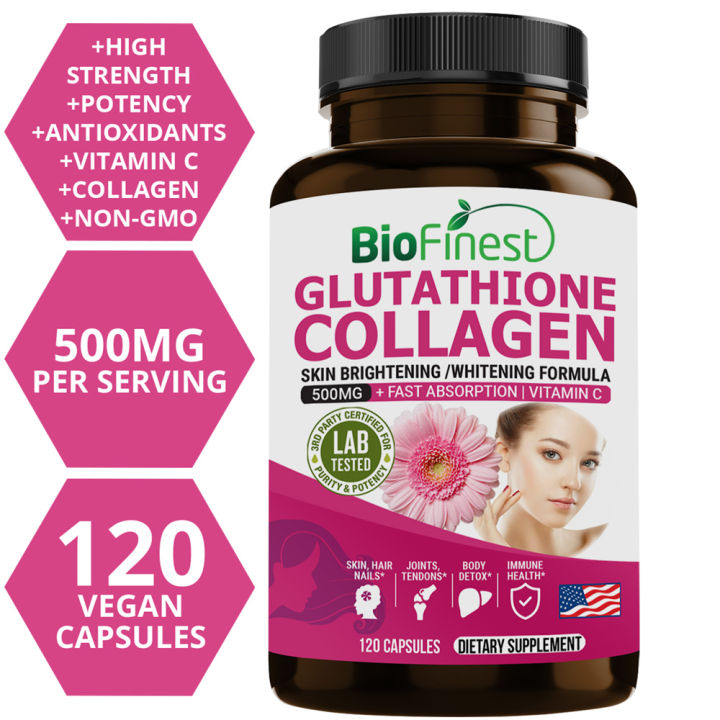 Biofinest L Glutathione Reduced 500mg Collagen Supplement Fast