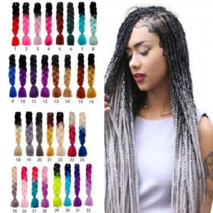 Teabelle 60CM Kanekalon Ombre Synthetic Jumbo Braiding Hair Extension Afro Twist Braids