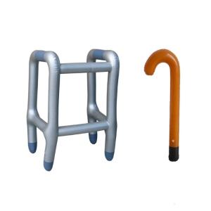 PVC Inflatable Walker And Cane Set Great For Indoor And Outdoor Entertainment Birthday Pranks