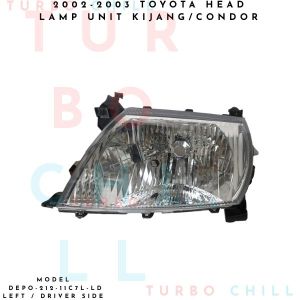 2002-2003 TOYOTA HEAD LAMP UNIT KIJANG/CONDOR DEPO-212-11C7L-LD LEFT / DRIVER SIDE