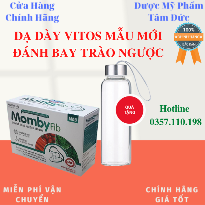 MOMBY FIB - CỐM VI SINH CHO MẸ & BÉ (MOMBYFIB NGĂN NGỪA TÁO BÓN HỘP 12 GÓI) -DMPTD001