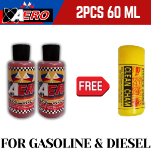 AERO METAL GUARD Oil Additive Engine Treatment Anti-Friction Gas Diesel 2pcs 60mL