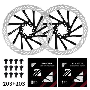 BUCKLOS Rotor 160mm Ultralight Disc Brake Rotor High-strength Stainless Steel 180mm 203mm Mtb Rotors Free Screws with Boxed Cycling Parts