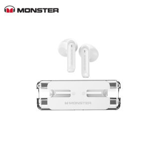 Monster Wireless Earphones XKT08 Bluetooth 5.3 Headphones HiFi Sound In-ear Earbuds ENC Game Headset With Built-in Microphones