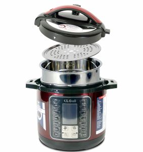 Nồi áp suất điện dung tích lớn dùng cho nhà hàng quán ăn trường học hầm hoàn toàn tự độngdung tích từ 6 đến 17 lít lòng nồi dầy 2.2mm công suất 1000w bảo hành 12 tháng chính hãng Gali