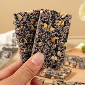 花生五黑芝麻片薄脆黑豆黑枸杞桑葚糕点 Peanut Five Black Sesame Crispy Black Bean Black Wolfberry Mulberry Pastry