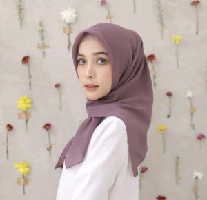 HIJAB SEGI EMPAT PARIS JADUL/JILBAB SEGI EMPAT PARIS BAHAN KATUN