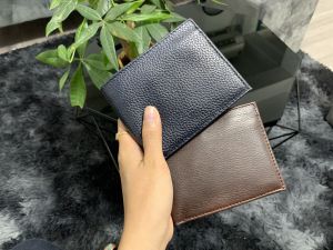 Ví Da Bò Cao Cấp Cho Nam Giới Ví Da Bò Mill Hạt Nhiều Ngăn Mềm Mại có hộp