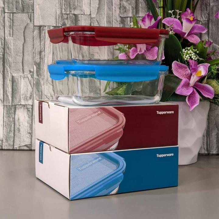 New Tupperware Premiaglass 1.5L Glass Container Freezer Oven Microwave Safe