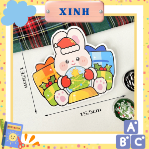 Thiệp giáng sinh gấu dâu kuromi size to viết lời chúc noel làm quà tặng merry christmas