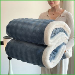Lambswool Blanket Double Layer Pamper Your Delicate Skin Thickened Blanket Freshness Good Sleep