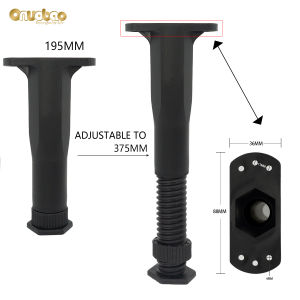 onuobao Adjustable Height T-shaped Bed Frame Support Legs Furniture Support Legs Bed Legs Cabinet Legs Furniture Replacement Parts