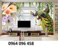 Mẫu tranh gạch 3d ốp tường phòng khách - DCNNM65. 