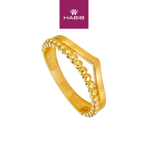 HABIB Oro Italia 916 Yellow Gold Ring GR4379 (22K Gold)