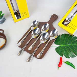 Sendok Garpu Stainless Steel Premium 6 Pcs Preston Havin & Super Doll – Tebal Anti Karat Elegan Aman Mesin Cuci Piring Cocok Harian & Acara Formal