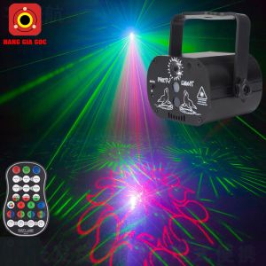 Đèn laser nháy theo nhạc bay phòng sân khấu quán bar karaoke vũ trường - Đèn led cảm ứng âm thanh - Hàng nhập khẩu cao cấp