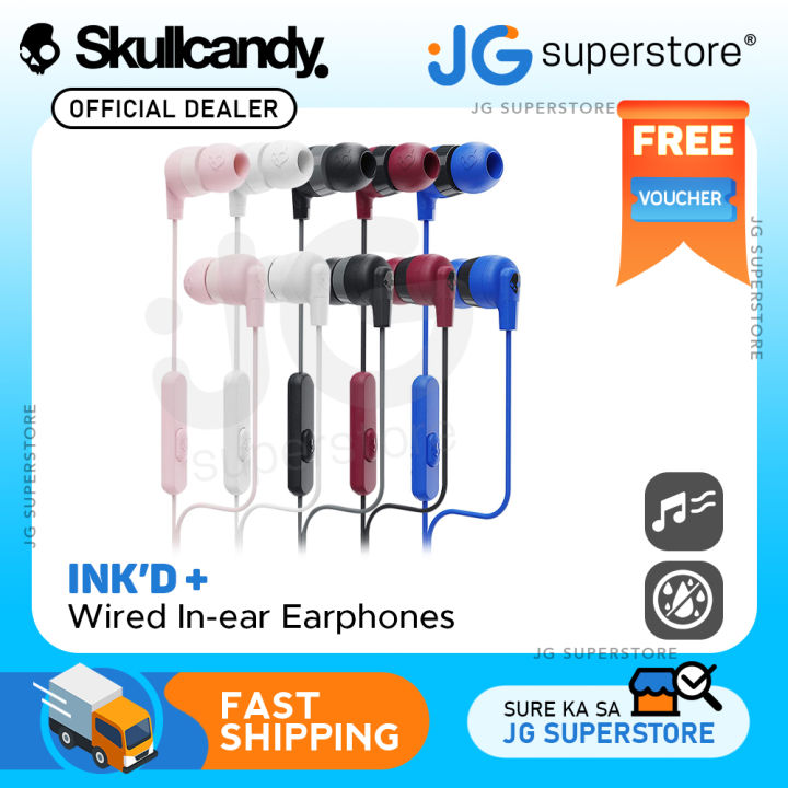 SkullCandy Inkd+ Wired Noise-Isolating Earphones with Microphone