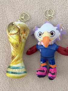World Cup mascot US-Canada-Mexico plush toy Hercules Cup white-headed eagle doll peripheral keychain and small pendant