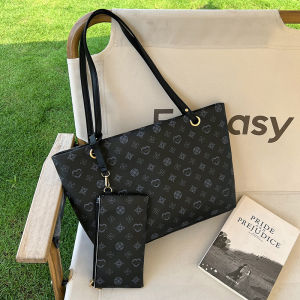 DROPASSIST 2128 READY STOCK 2 IN 1 Set Large Shoulder Tote Bag Women Handbag Beg Tangan Wanita Perempuan