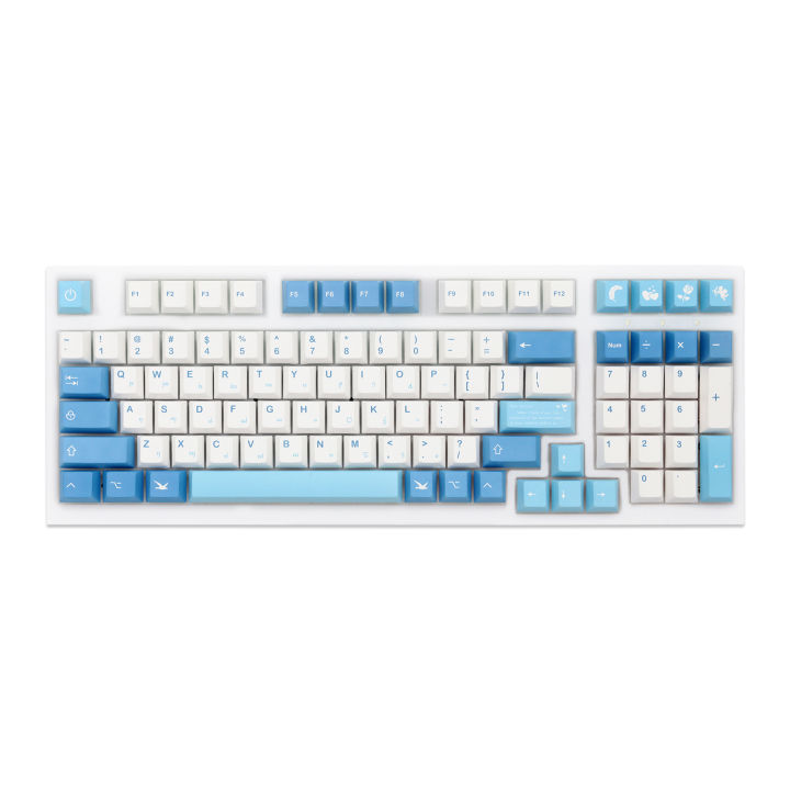 GKs Sea Smoke Love Letter Cherry Profile Dye Sub Keycap Set PBT for ...