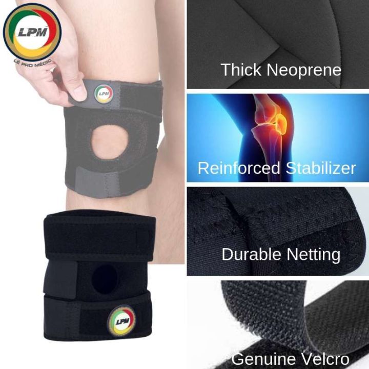 LPM 788 Knee Guard Open Patella Knee Support Adjustable Knee Brace ...