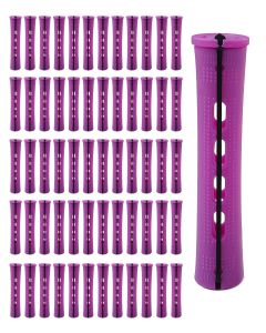 60pcs Perm Rods for Womens Natural Hair 0.75inch - Hair Roller Curler Perm Rods for Long Medium Small Hair - Plastic Cold Rods Hairdressing Styling Tool