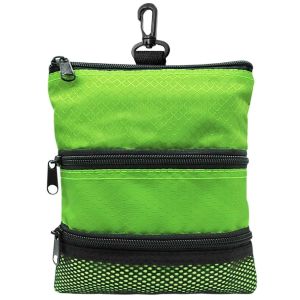 CHARRISSA Waterproof Golf Ball Bag Three Layer Portable Golf Storage Bag Multipurpose Large Capacity Golf Accessory Bag Outdoor Golf