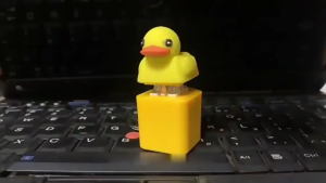 Duck Keyboard Toy Keychains with Quacking Sound for Stress Relief and Sensory Play